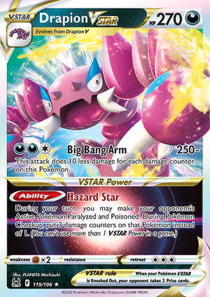 SWSH Lost Origin 119-196 Drapion VSTAR