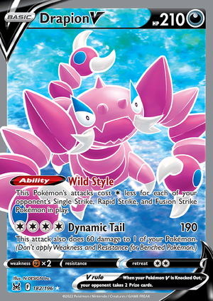 SWSH Lost Origin 182-196 Drapion V