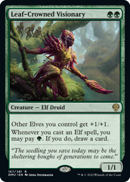 MTG Dominaria United 167/281 Leaf-Crowned Visionary