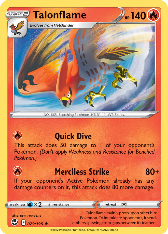 SWSH Silver Tempest 029/195 Talonflame