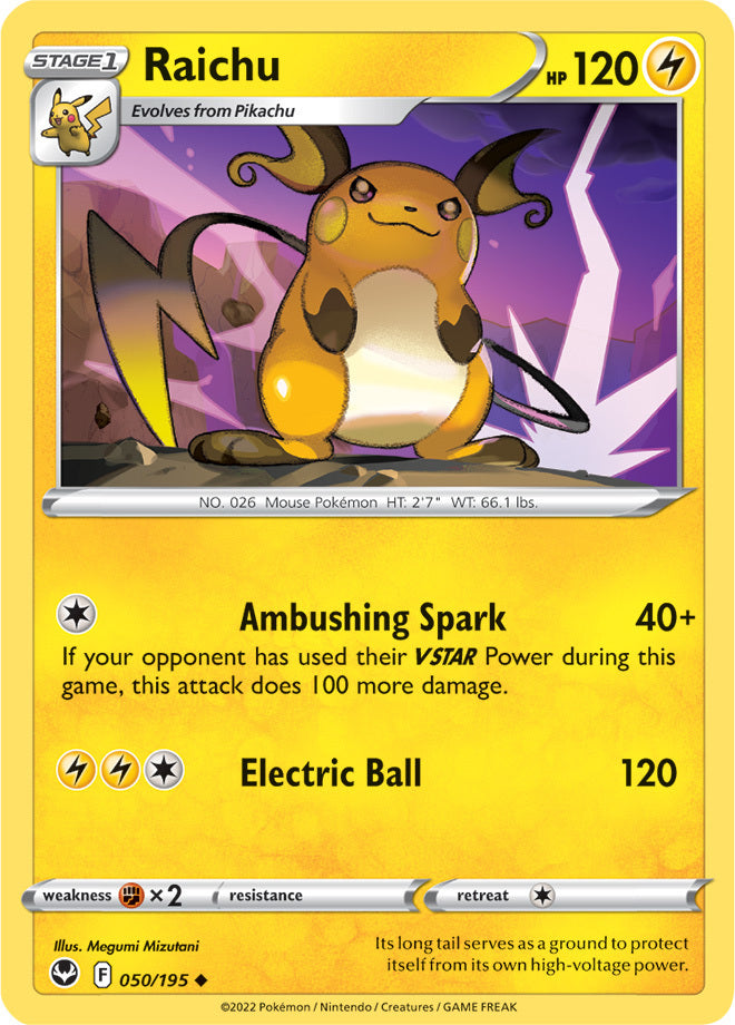 SWSH Silver Tempest 050/195 Raichu