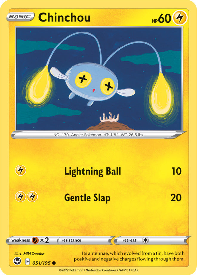 SWSH Silver Tempest 051/195 Chinchou