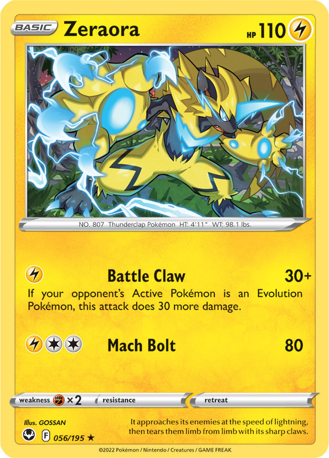 SWSH Silver Tempest 056/195 Zeraora