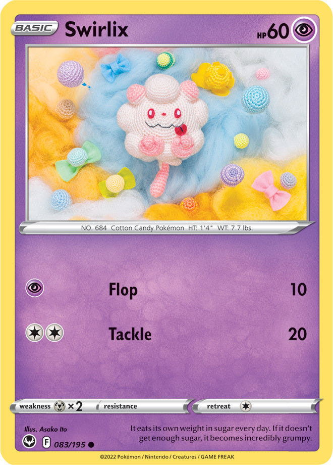 SWSH Silver Tempest 083/195 Swirlix