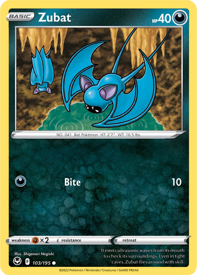 SWSH Silver Tempest 103/195 Zubat
