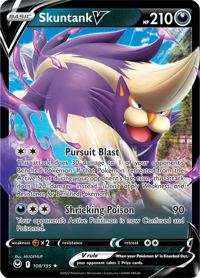SWSH Silver Tempest 108/195 Skuntank V