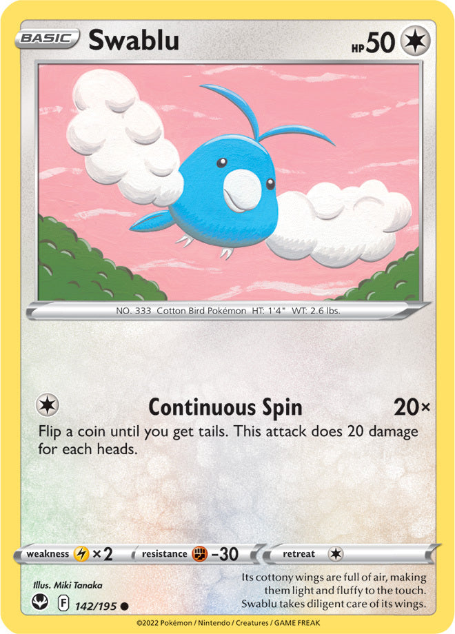 SWSH Silver Tempest 142/195 Swablu