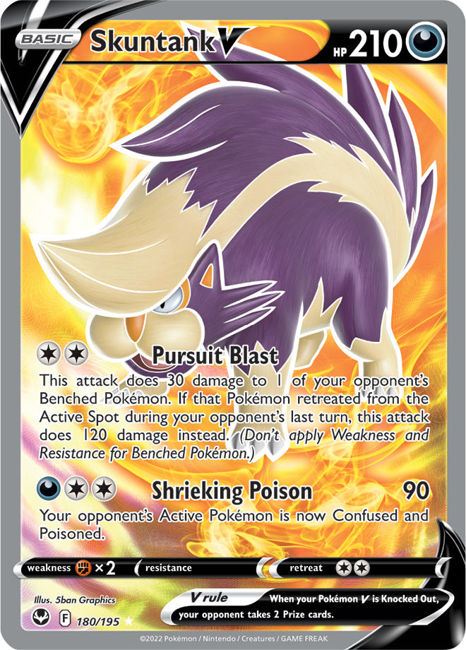 SWSH Silver Tempest 180/195 Skuntank V