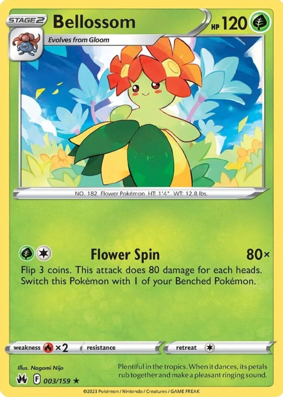 SWSH Crown Zenith 003/159 Bellossom