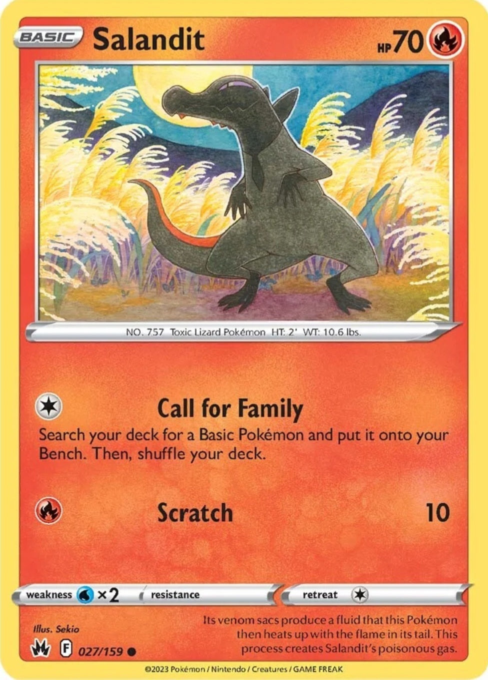 SWSH Crown Zenith 027/159 Salandit