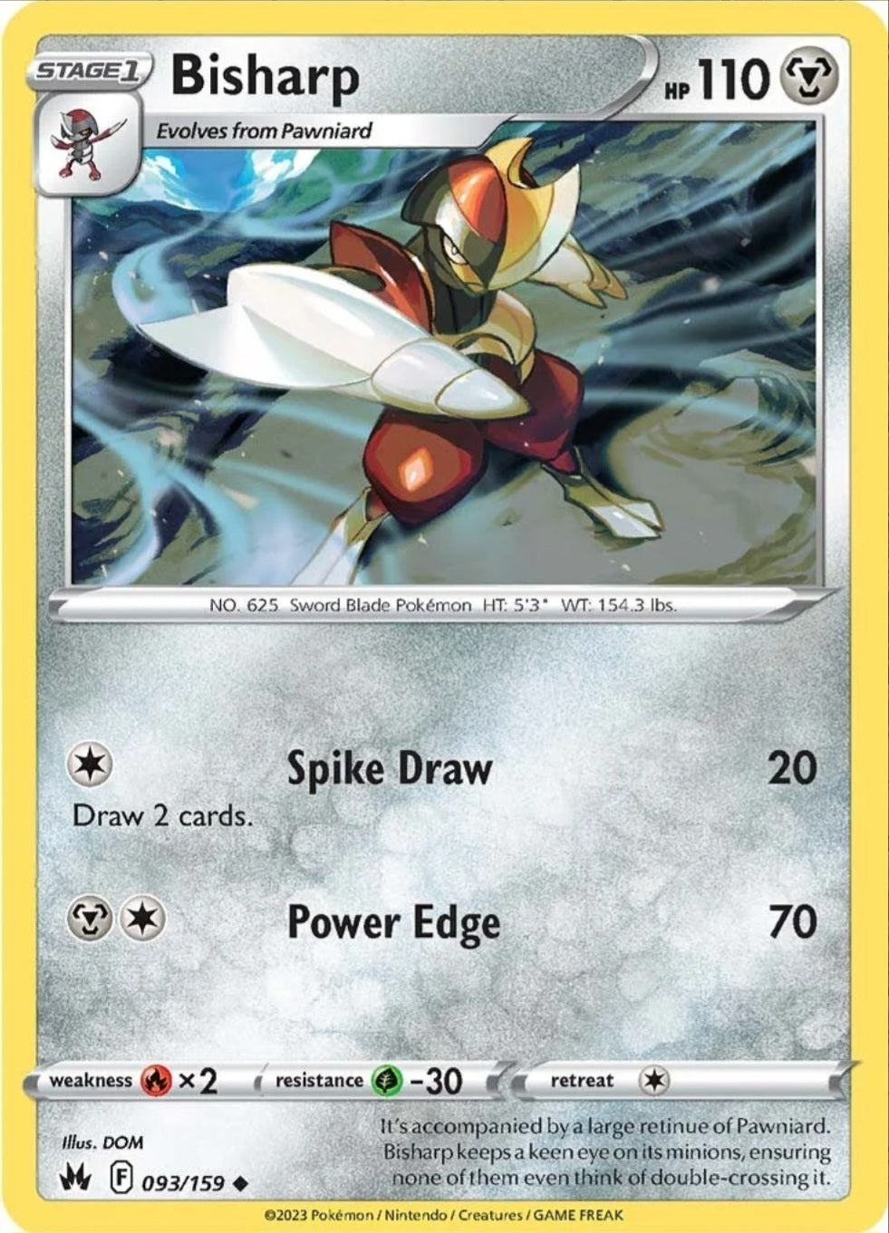 SWSH Crown Zenith 093/159 Bisharp