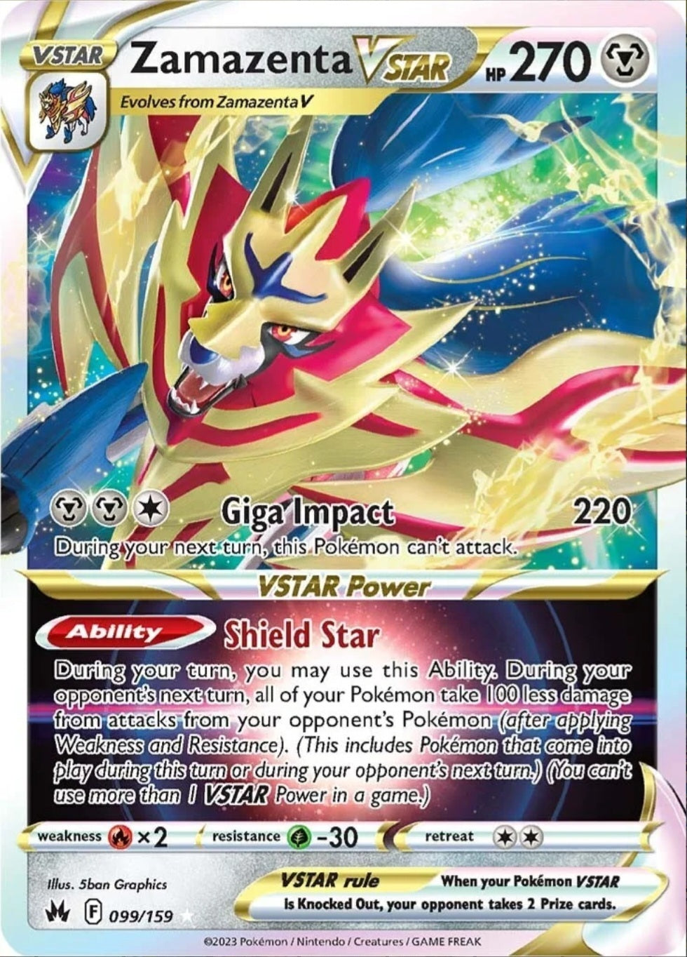 SWSH Crown Zenith 099/159 Zamazenta VSTAR