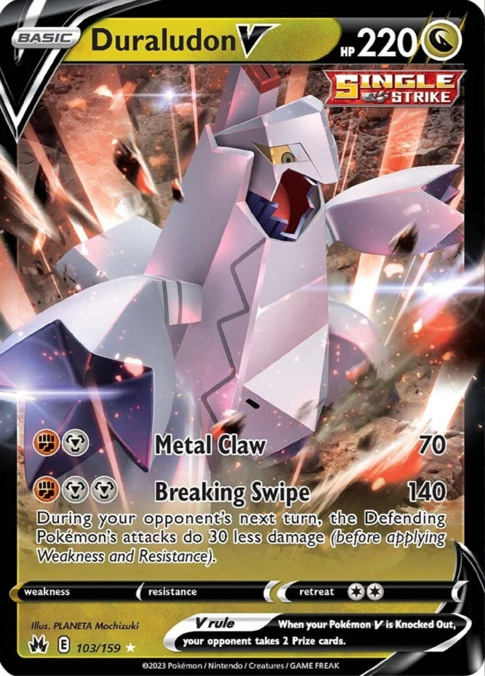 SWSH Crown Zenith 103/159 Duraludon V