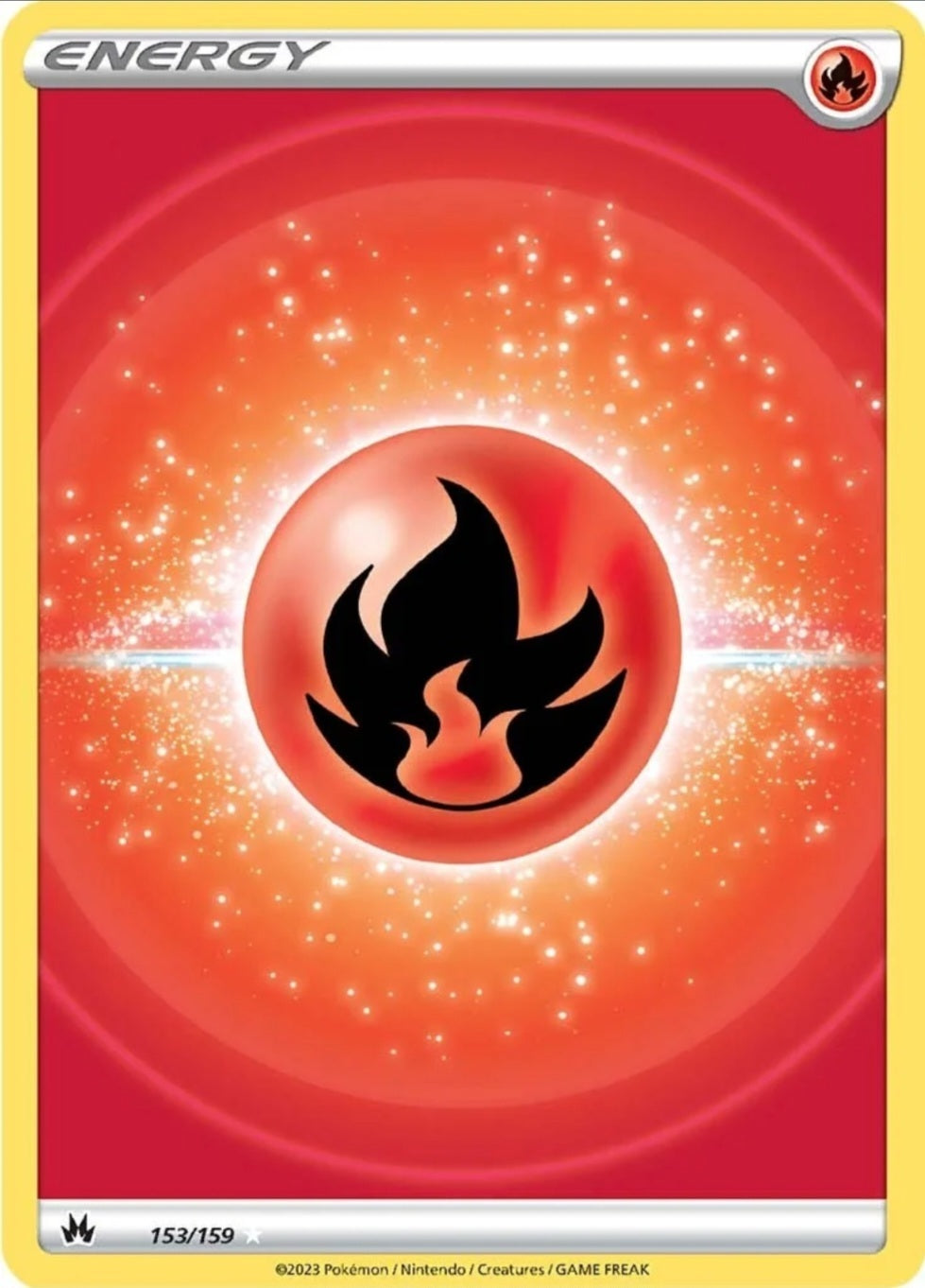 SWSH Crown Zenith 153/159 Fire Energy Ultra Rare