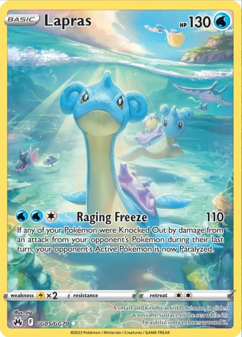SWSH Crown Zenith GG05/GG70 Lapras