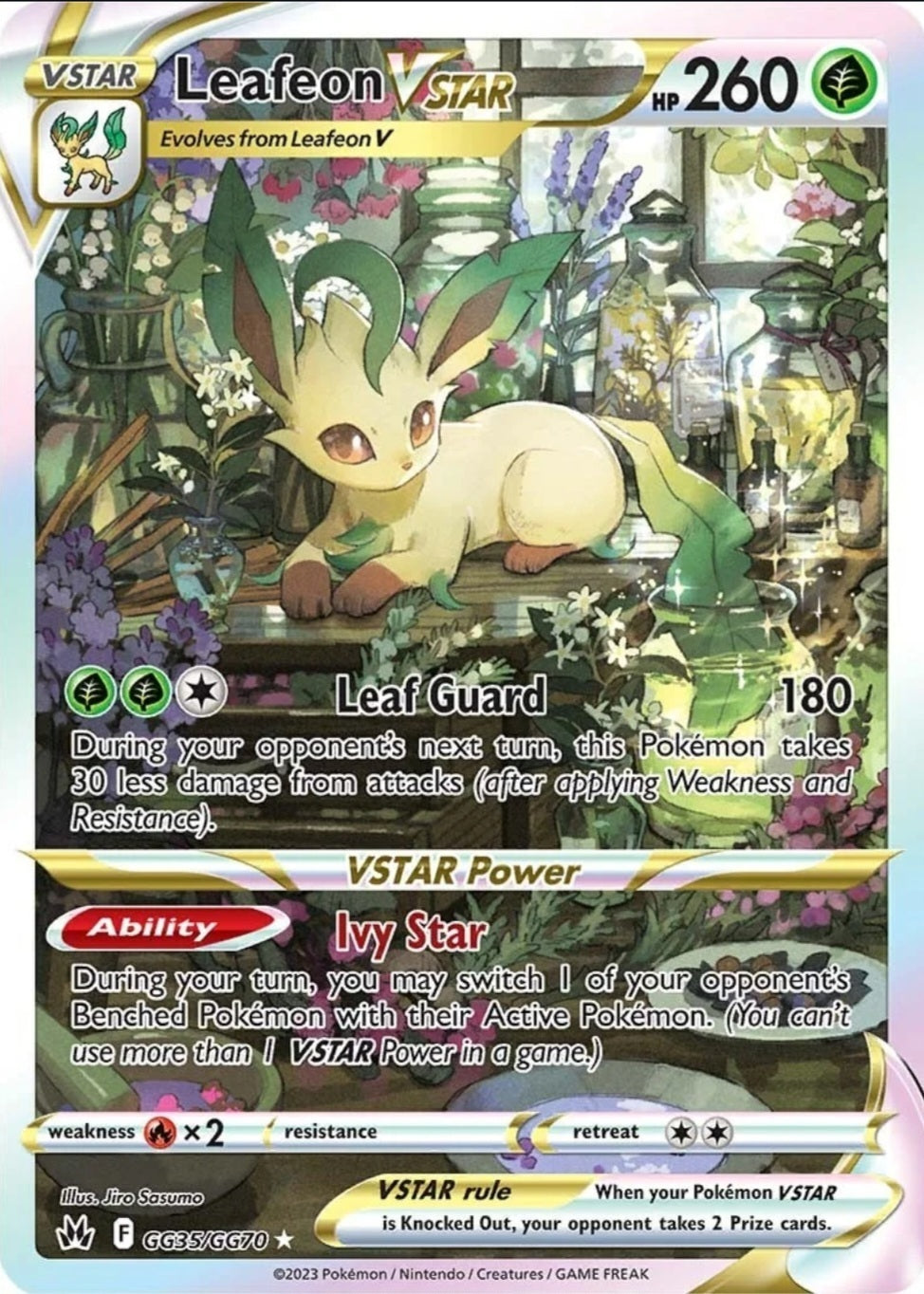 SWSH Crown Zenith GG35/GG70 Leafeon VSTAR