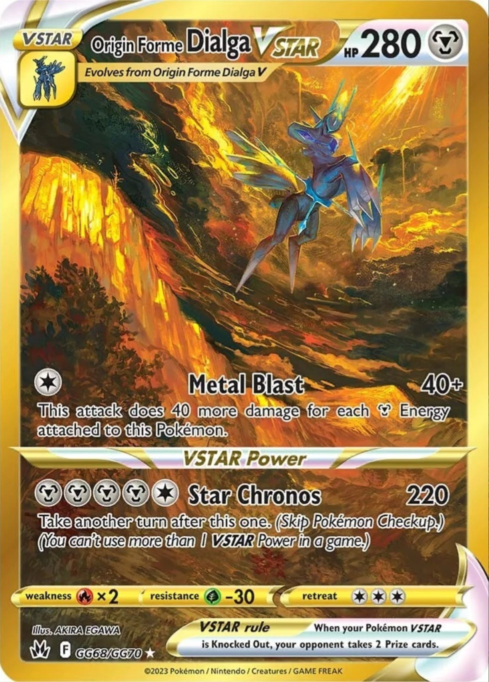 SWSH Crown Zenith GG68/GG70 Origin Forme Dialga VSTAR