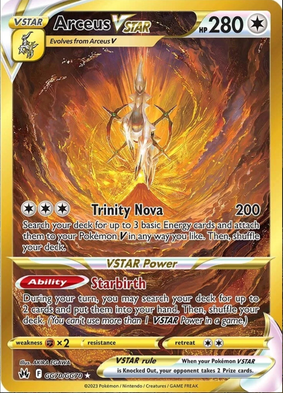 SWSH Crown Zenith GG70/GG70 Arceus VSTAR