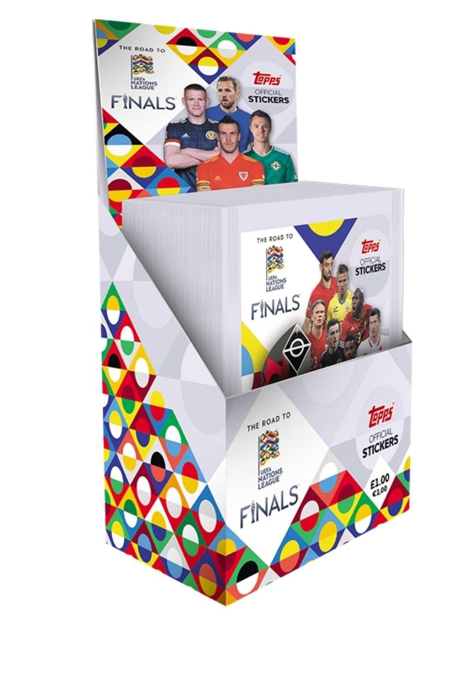 Road to UEFA Nations League Official Sticker Packet Box