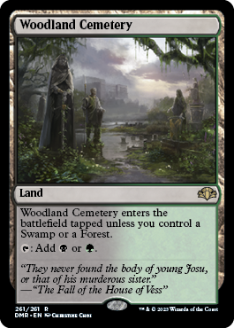 MTG Dominaria Remastered 261/261 Woodland Cemetery Foil