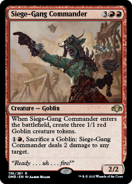 MTG Dominaria Remastered 136/261 Siege-Gang Commander Foil