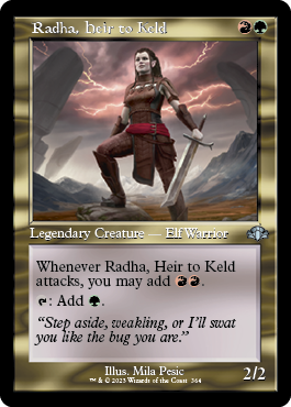 MTG Dominaria Remastered 364 Radha, Heir to Keld Foil