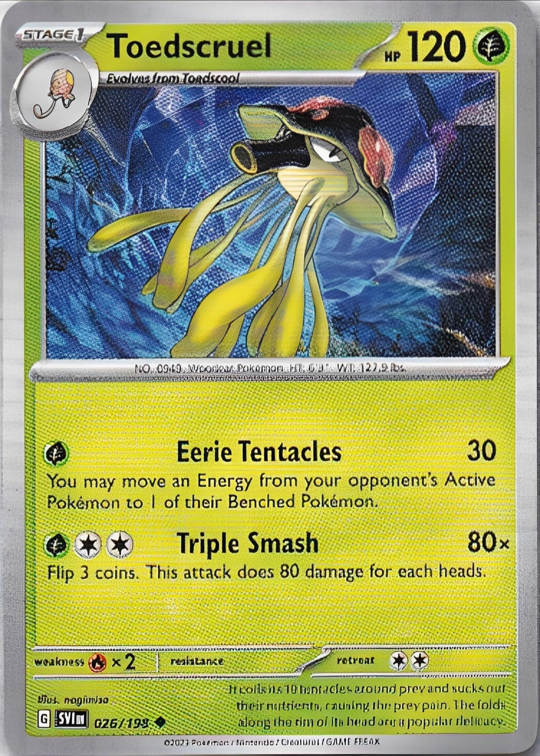 Scarlet & Violet Base Set 026/198 Toedscruel