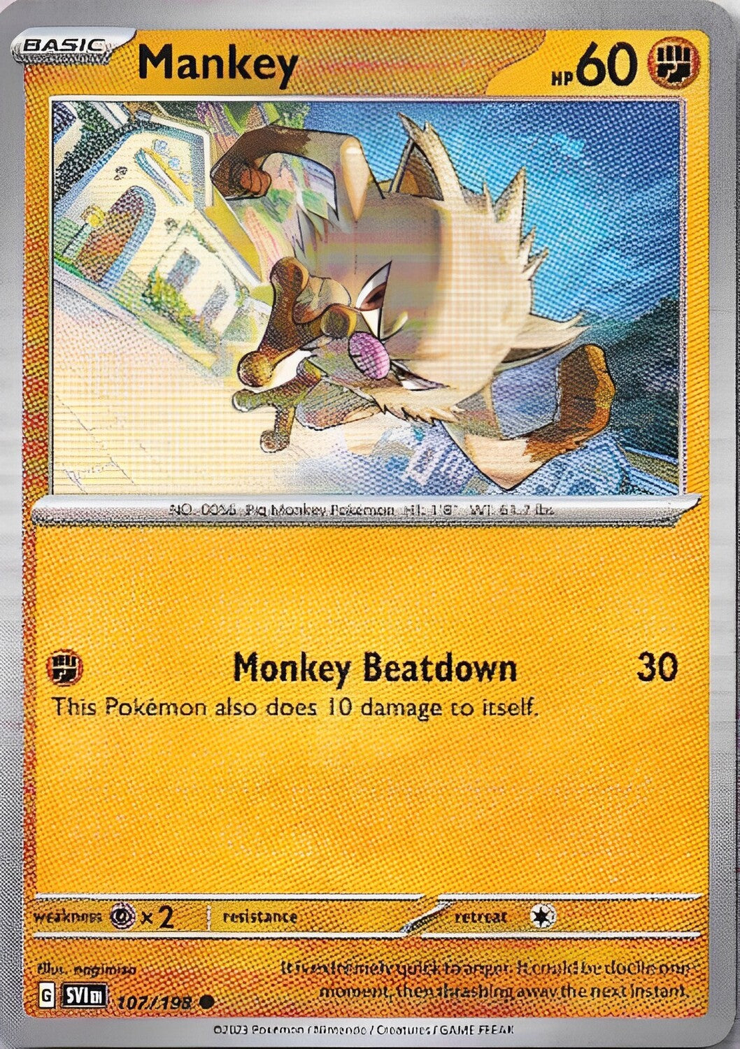 Scarlet & Violet Base Set 107/198 Mankey