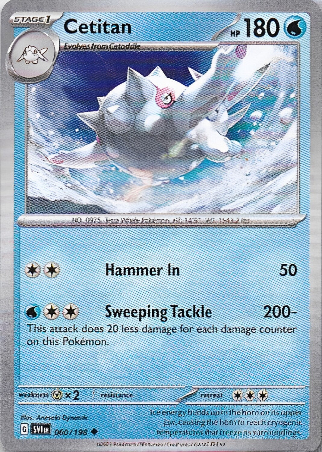 Scarlet & Violet Base Set 060/198 Cetitan
