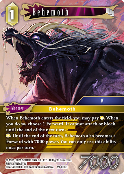 Final Fantasy Opus XIX - 19-066 Behemoth