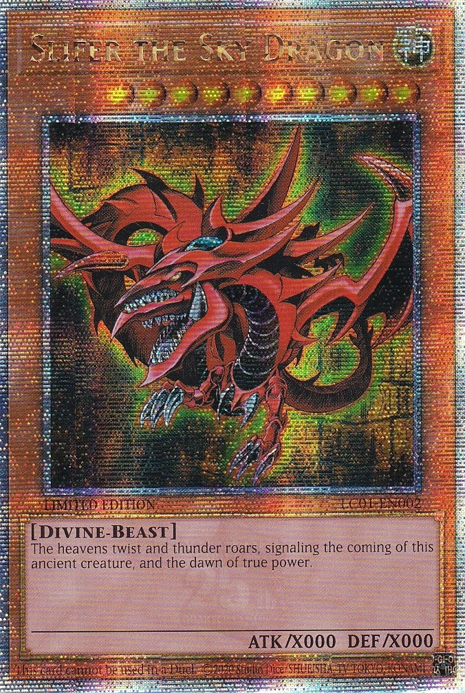 Slifer The Sky Dragon LC01-EN002 Quarter Century Secret Rare