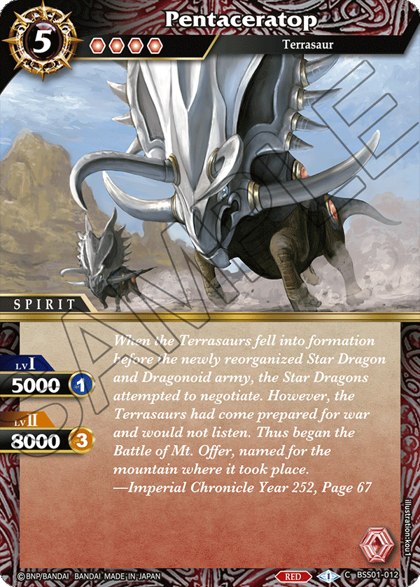 BSS01-012 Pentaceratop