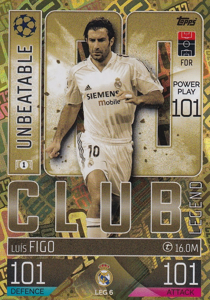 Match Attax Extra 23 100 Club LUIS FIGO