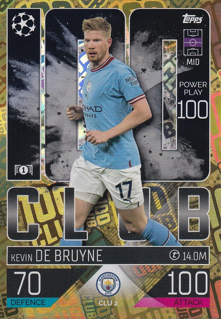 Match Attax Extra 23 100 Club KEVIN DE BRUYNE