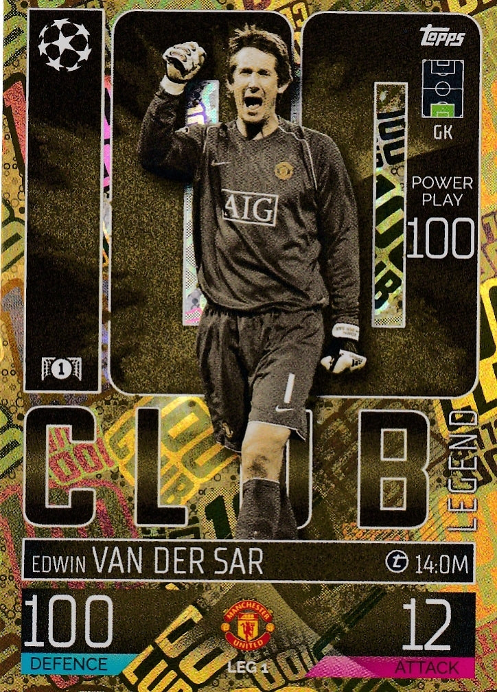 Match Attax Extra 23 100 Club EDWIN VAN DER SAR