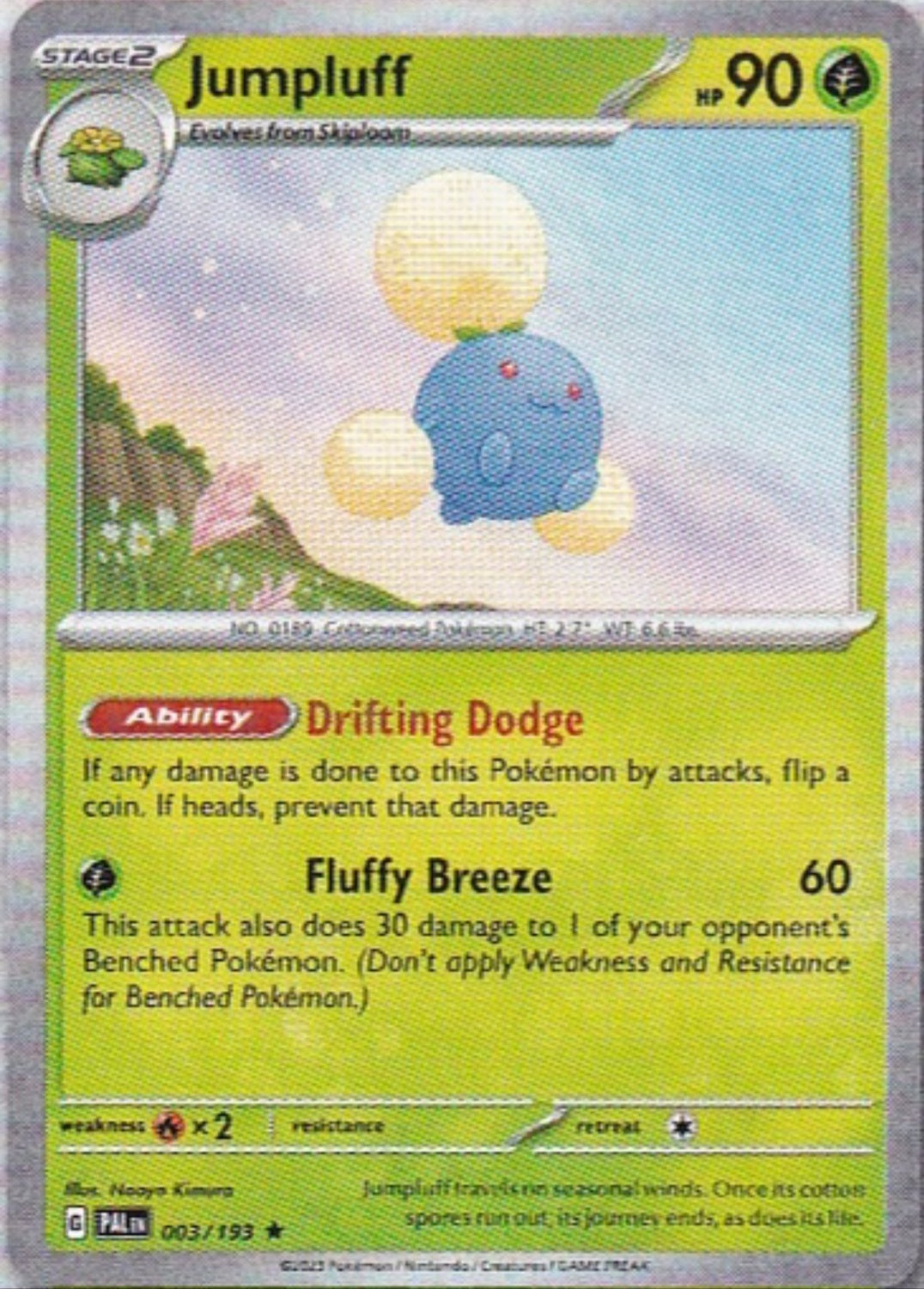 Scarlet & Violet Paldea Evolved 003/193 Jumpluff
