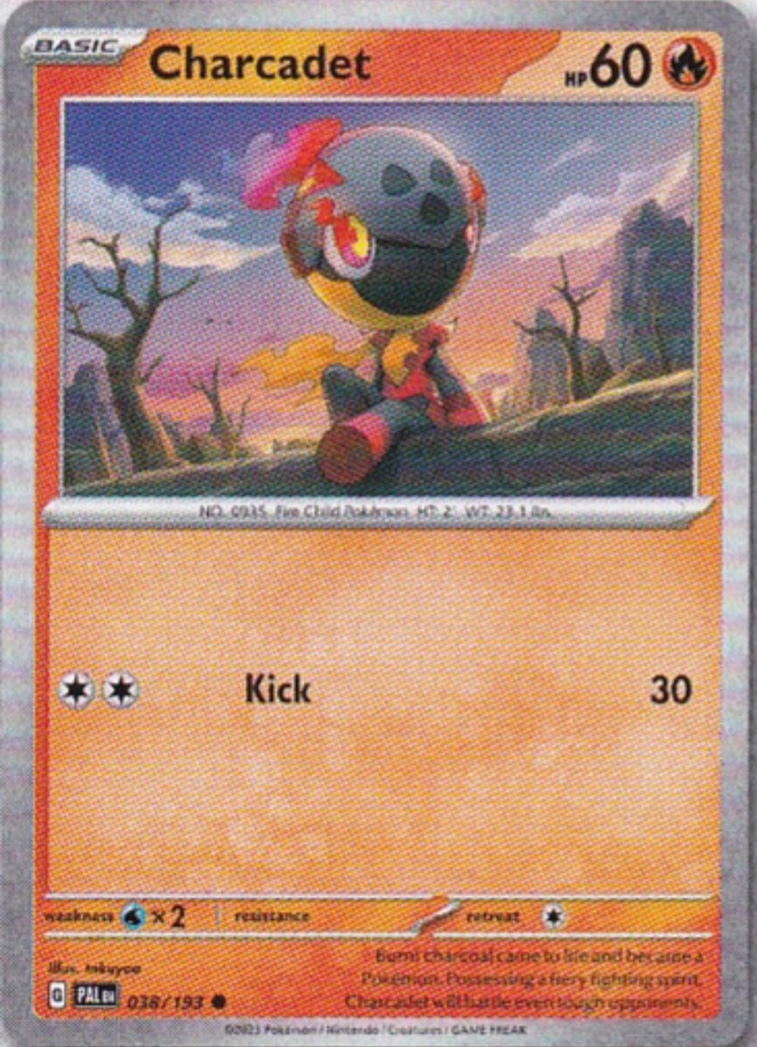 Scarlet & Violet Paldea Evolved 038/193 Charcadet Reverse Holo