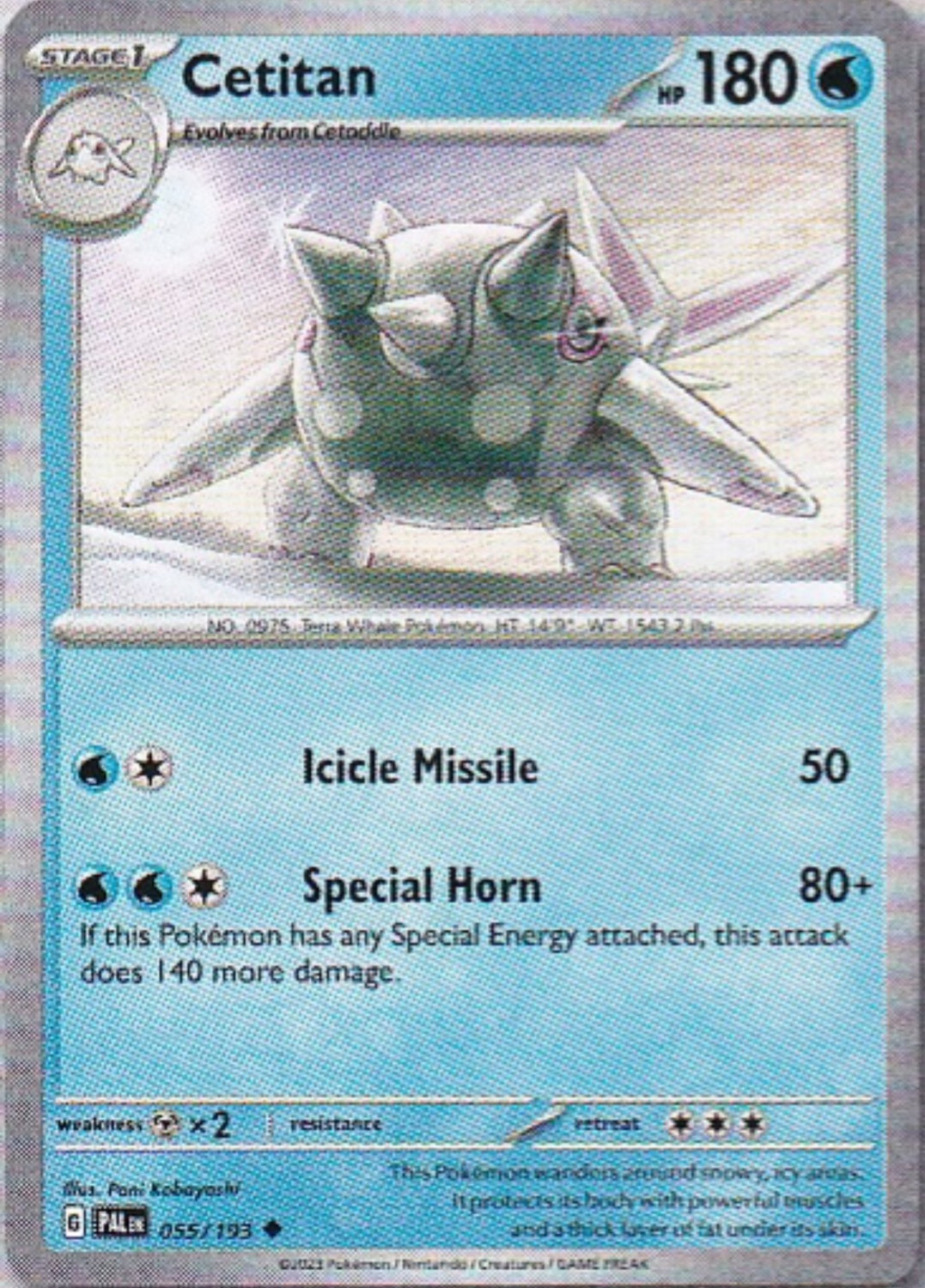 Scarlet & Violet Paldea Evolved 055/193 Cetitan