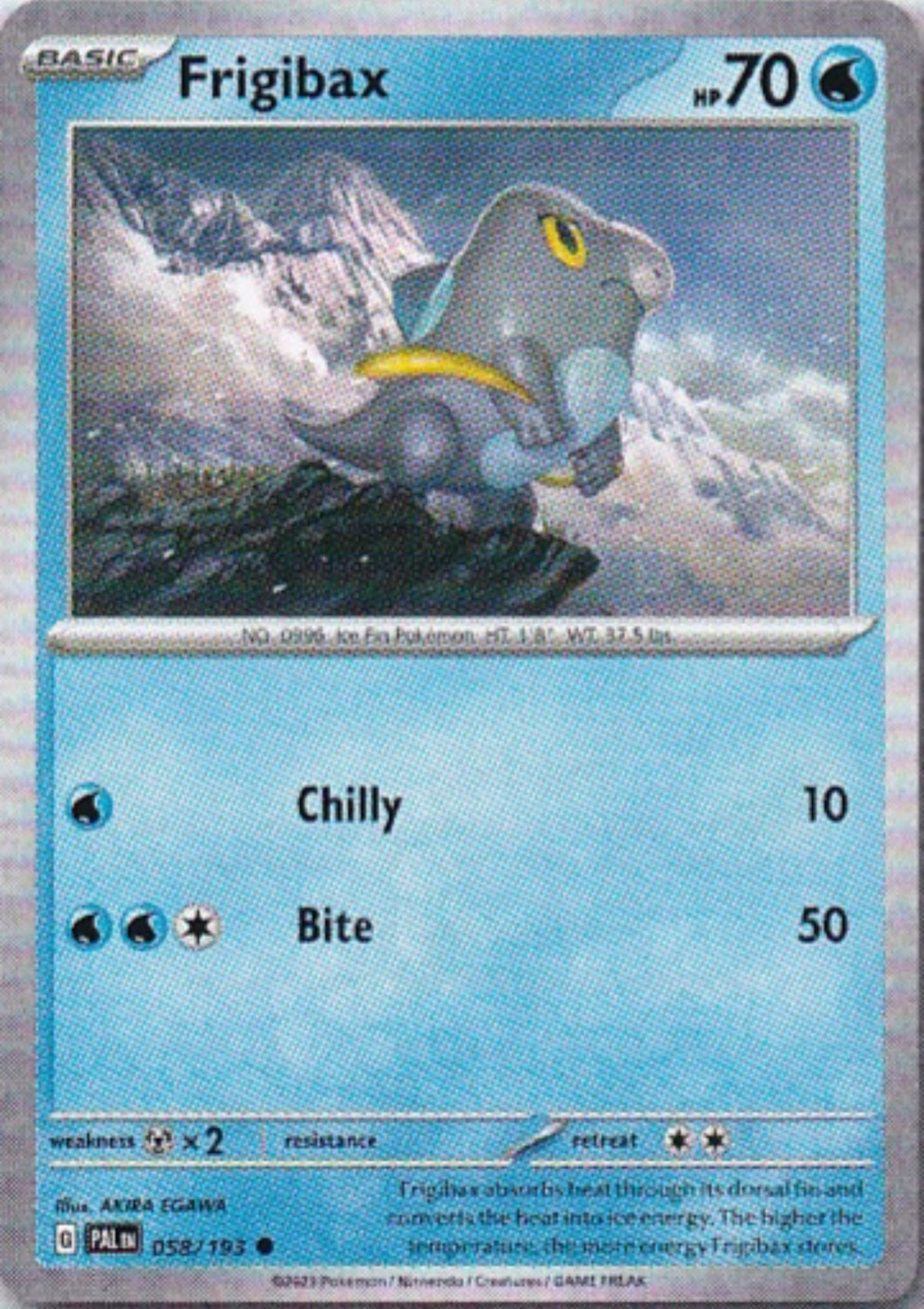 Scarlet & Violet Paldea Evolved 058/193 Frigibax