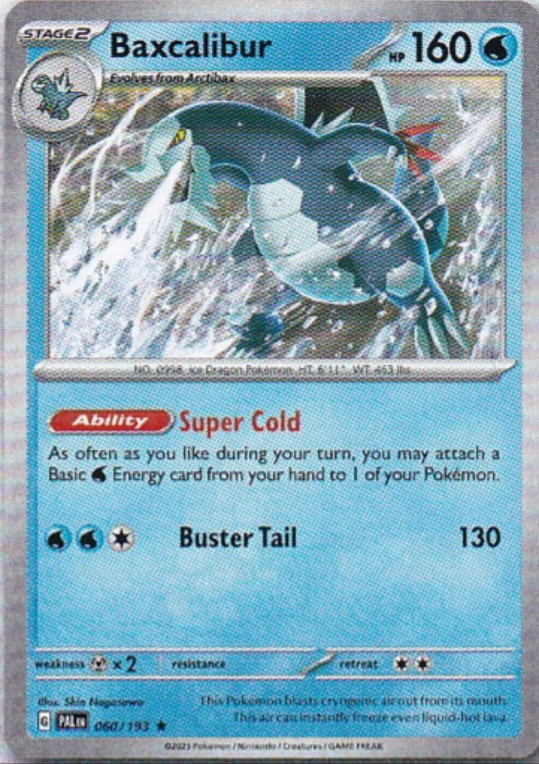 Scarlet & Violet Paldea Evolved 060/193 Baxcalibur