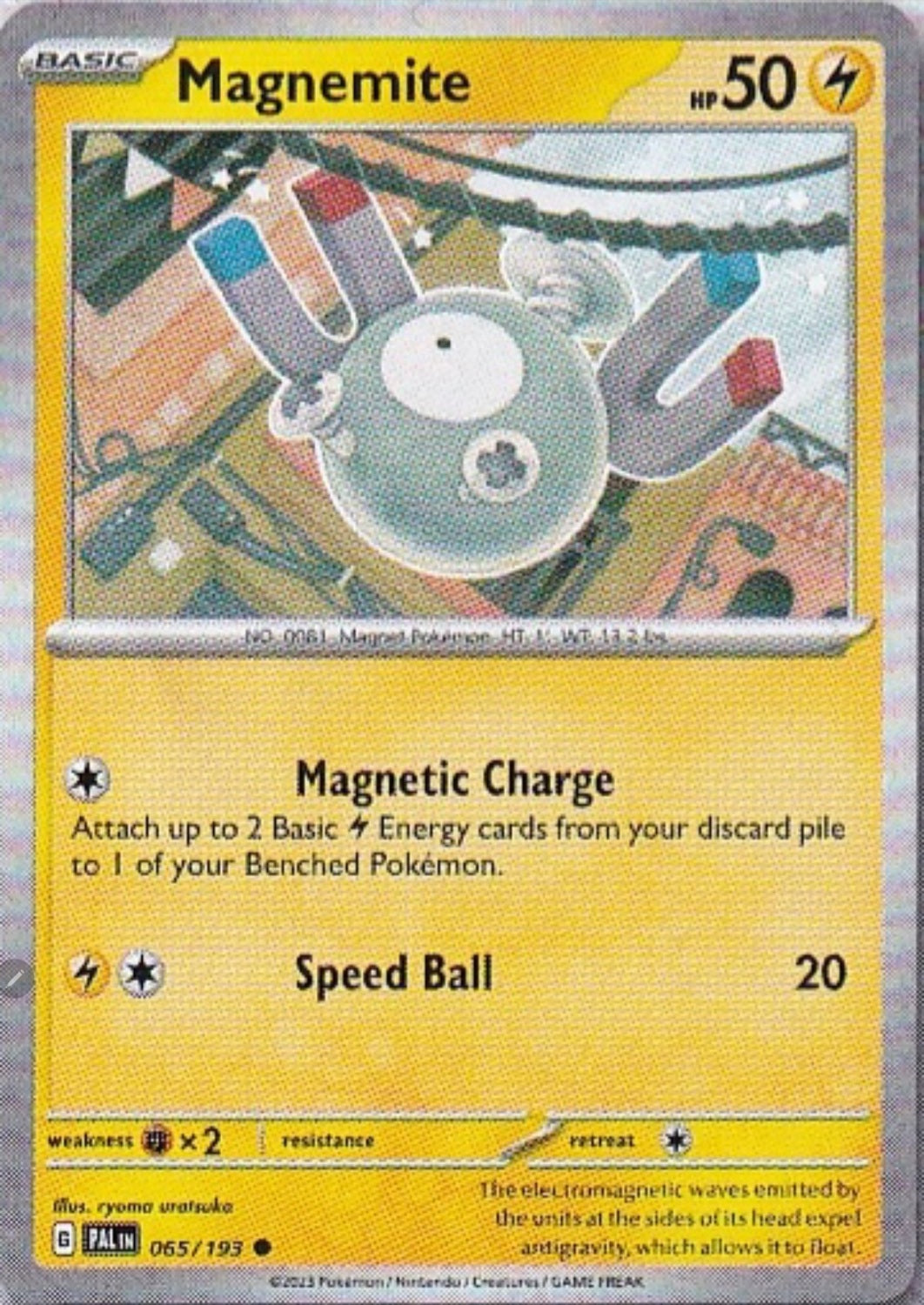 Scarlet & Violet Paldea Evolved 065/193 Magnemite Reverse Holo