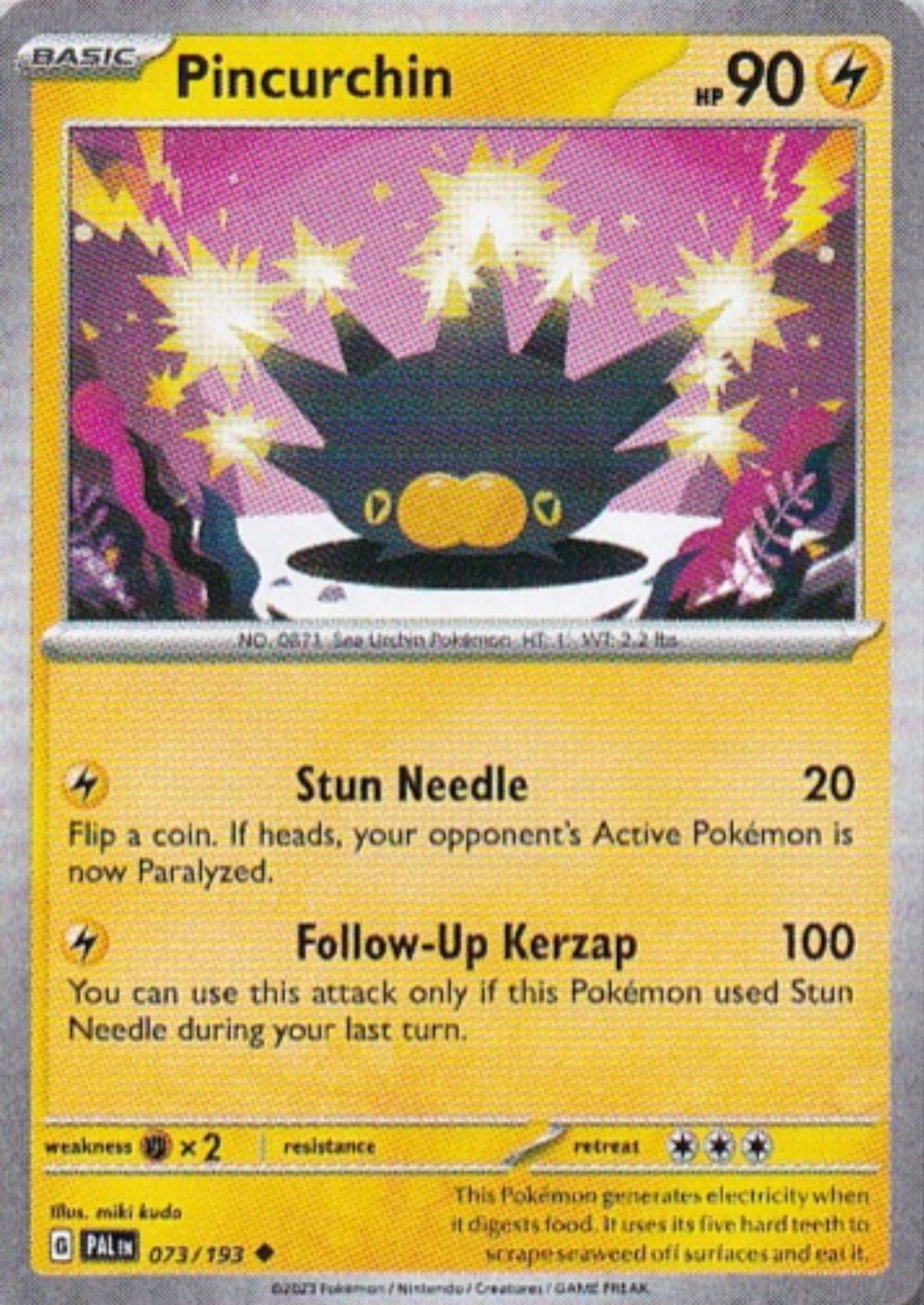 Scarlet & Violet Paldea Evolved 073/193 Pincurchin