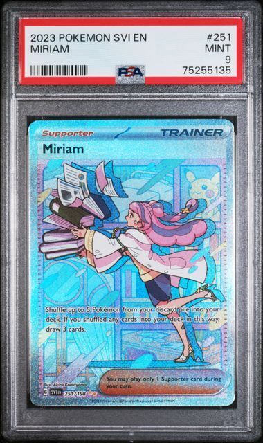 Pokemon Svi EN-Scarlet & Violet 251 Miriam PSA 9