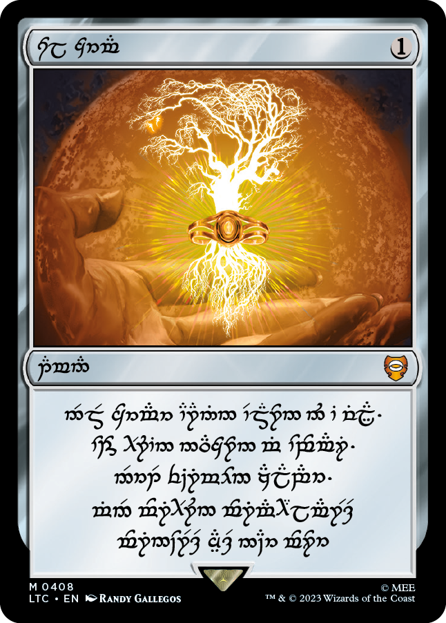 MTG Lord Of The Rings 0408 Sol Ring (Elven)