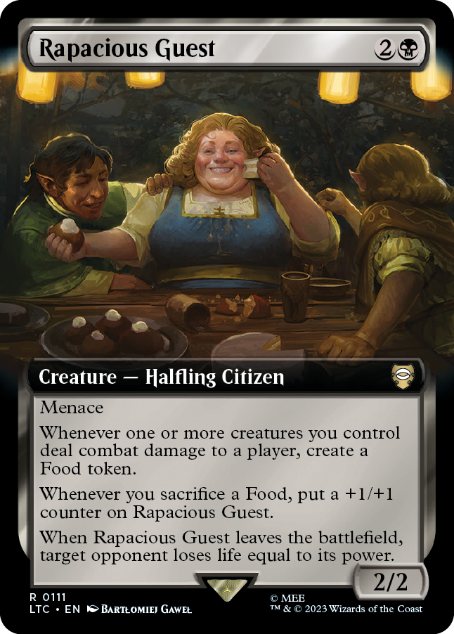 MTG Lord Of The Rings 0111 Rapacious Guest (Extended Art)