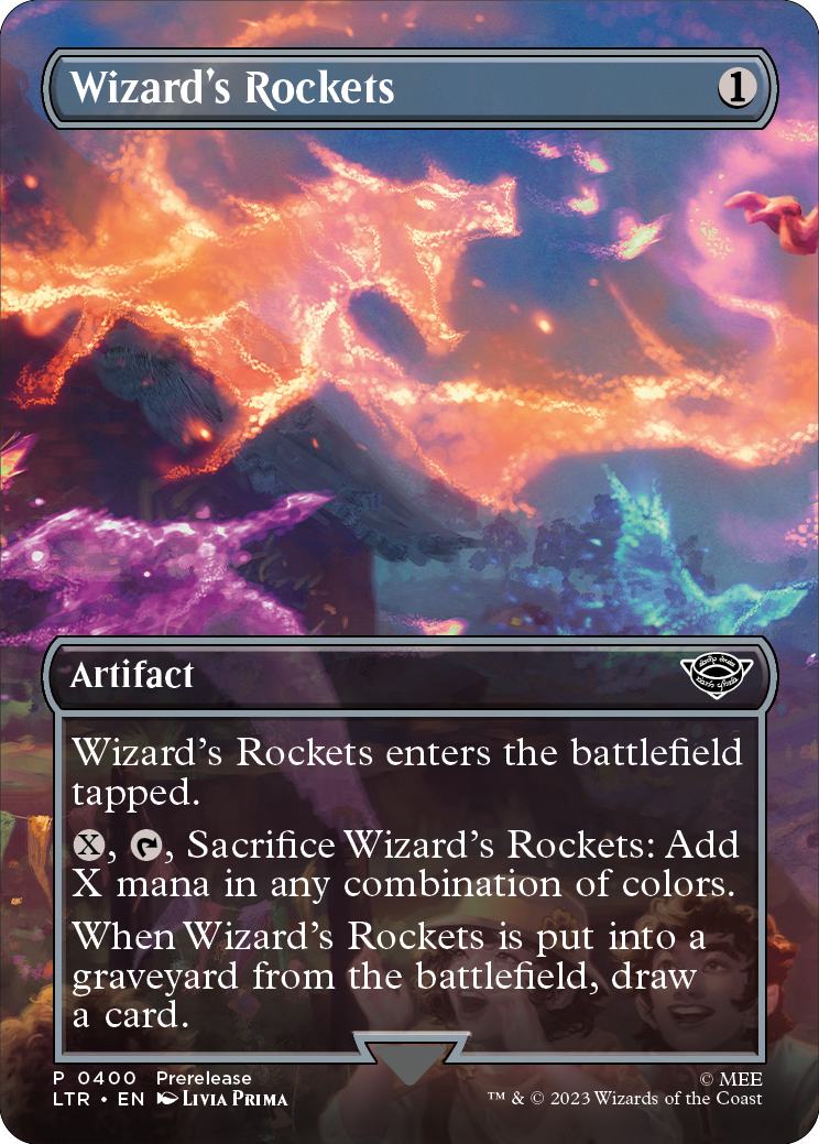 MTG Lord Of The Rings 0400 Wizard's Rockets (Borderless Art Foil)
