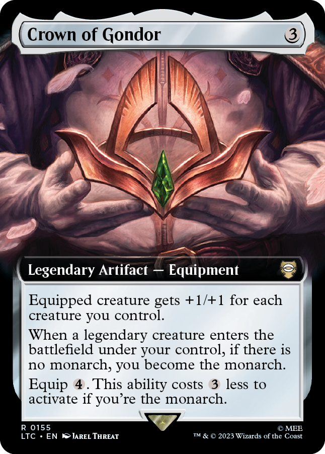 MTG Lord Of The Rings 0155 Crown of Gondor (Extended Art)