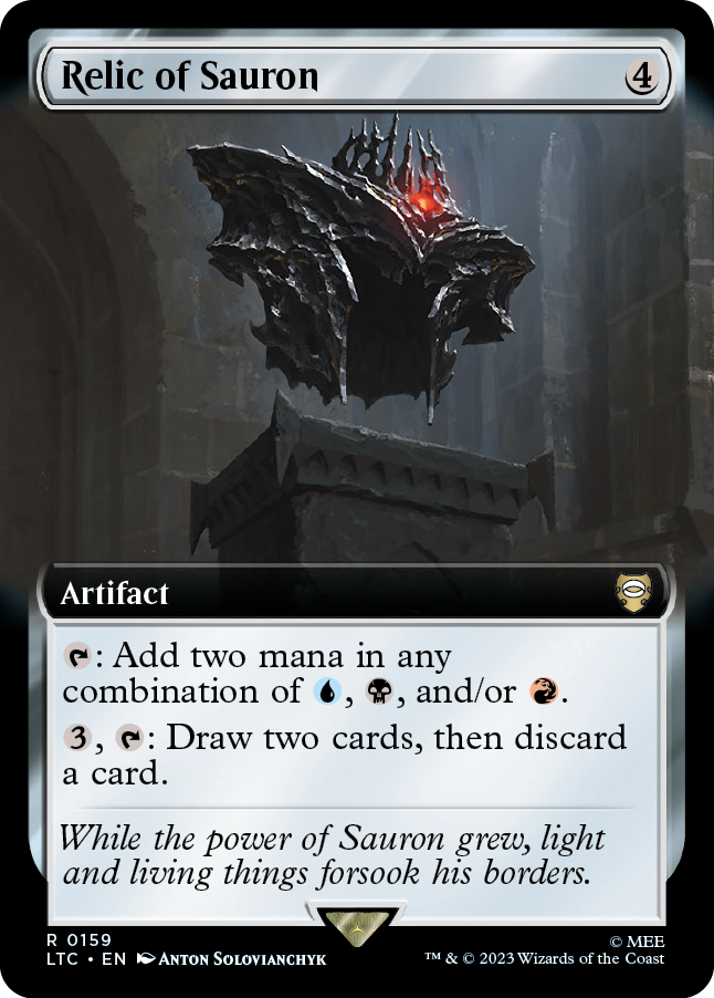 MTG Lord Of The Rings 0159 Relic of Sauron (Extended Art)
