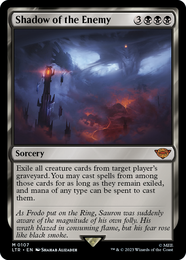 MTG Lord Of The Rings 0107 Shadow of the Enemy (Foil)