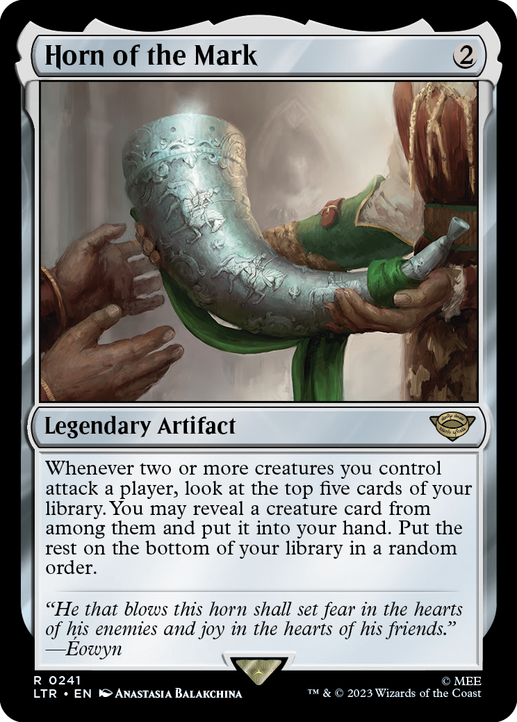MTG Lord Of The Rings 0241 Horn of the Mark (Foil)